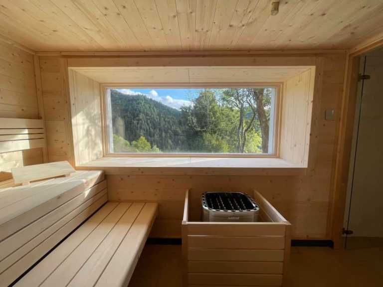 sauna mit ausblick